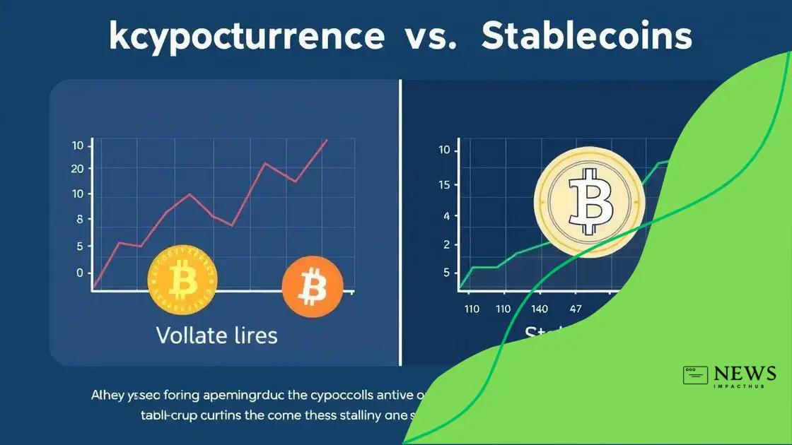 Différences clés entre cryptomonnaies et stablecoins