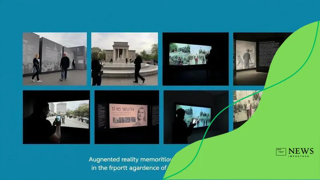 Exemples de mémoriaux en réalité augmentée
