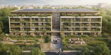 Immeuble moderne et écologique symbolisant les nouvelles aides au logement 2026 en France