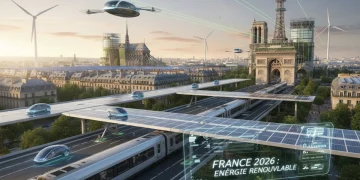 Futur du transport en France en 2026 : véhicules électriques autonomes et infrastructures intelligentes.
